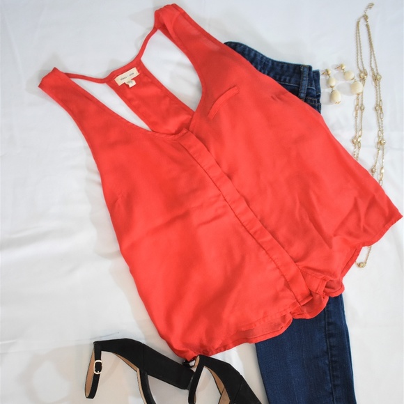 silence + noise Tops - UO Silence + Noise Loose Open Back Tank
